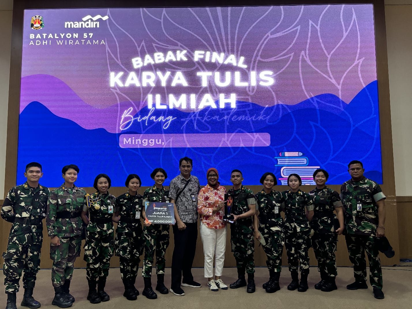 Kadet Mahasiswa Teknik Elektro FSTP Unhan RI Berjaya sebagai Juara 1 dalam Lomba Karya Tulis Ilmiah Porsimaptar XXIV Cabang Akademis, Akademi Kepolisian